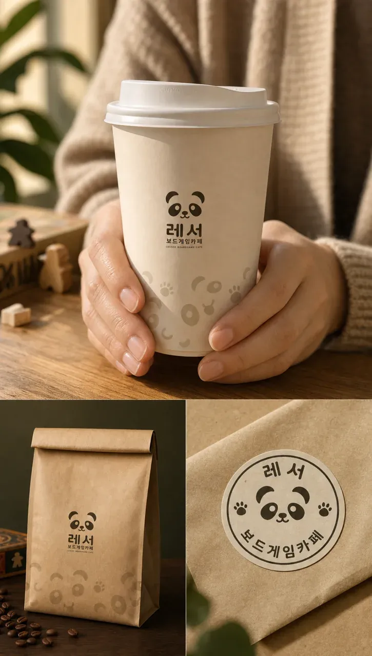 카페·베이커리 로고 디자인 — 마주 보는 소통 카페 로고