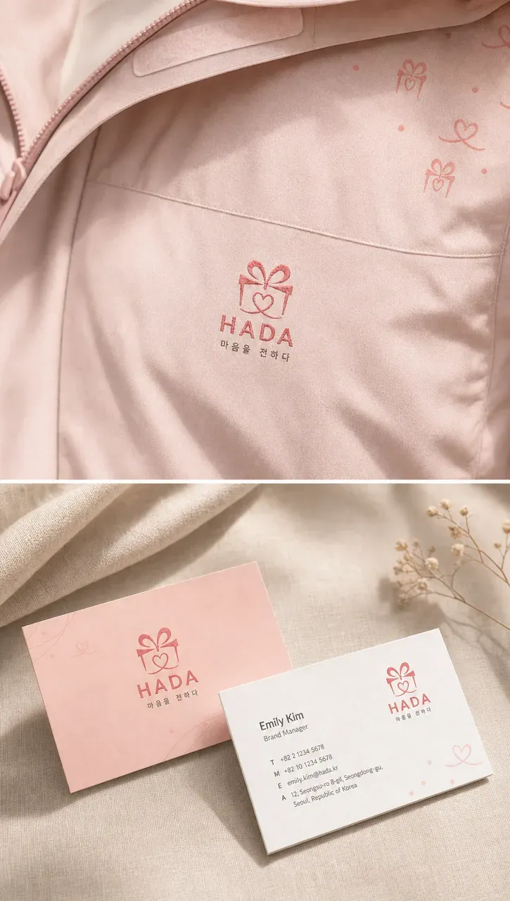 제조·유통 로고 디자인 — 손 닿는 일상의 따뜻함 제조·유통 기업 로고