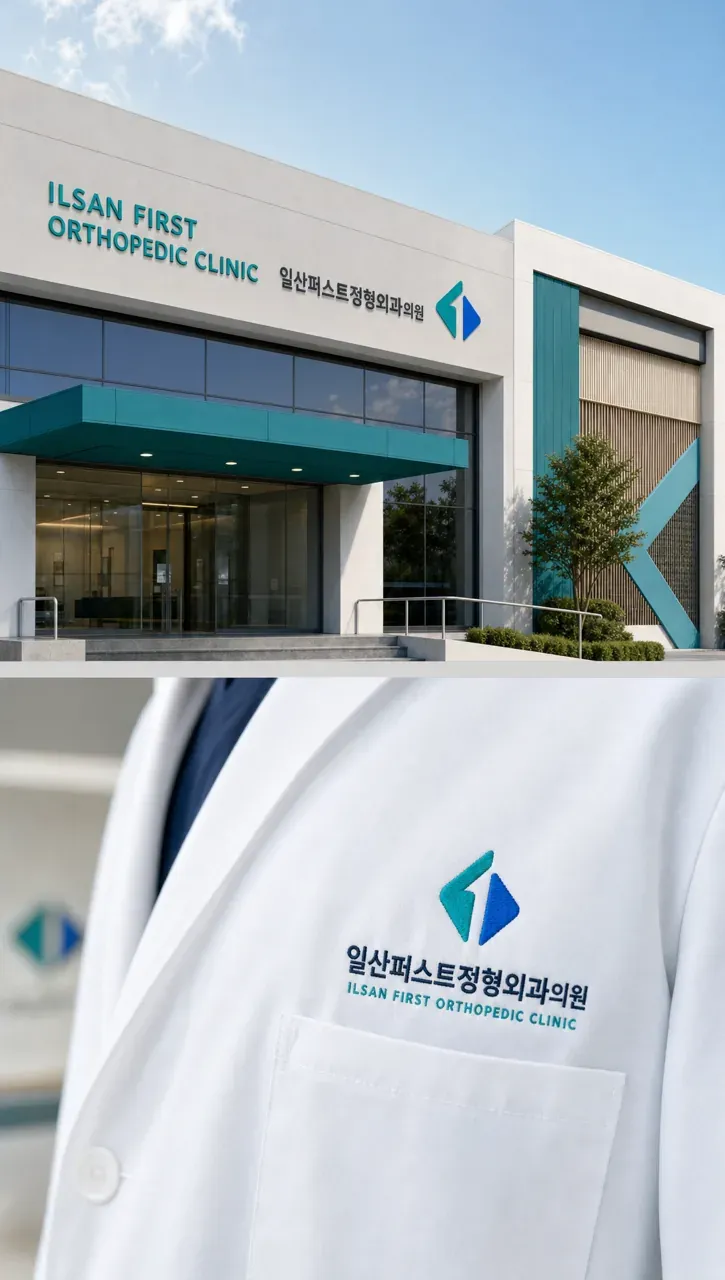 병원·의원 로고 디자인 — 신뢰감 있는 조합형 병원 로고