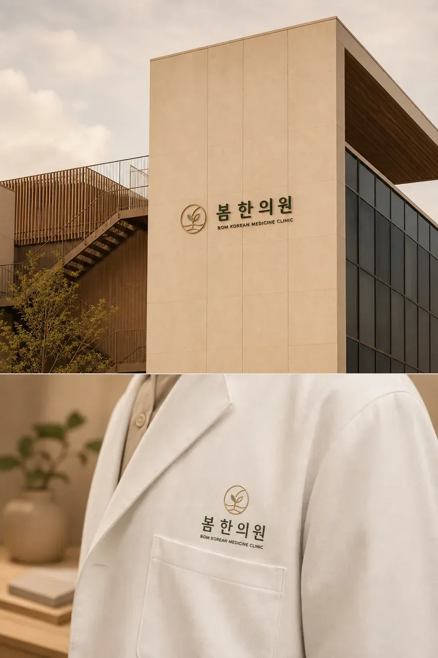 한의원·한방 로고 디자인 — 일상에 스며드는 자연스러운 치유의 시작 한의원 로고