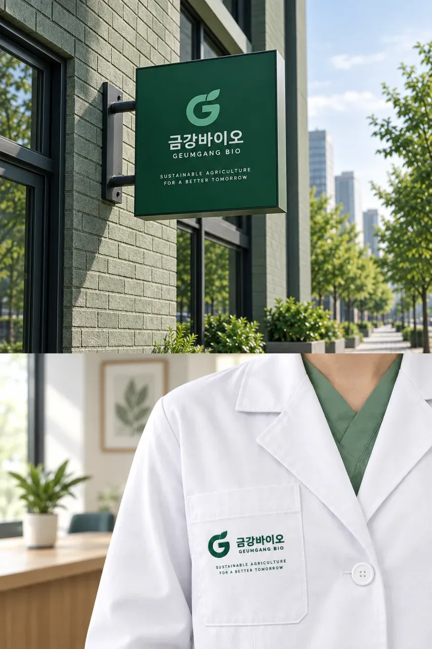 농식품·축산 로고 디자인 — 모던하고 세련된 조합형 농식품 브랜드 로고