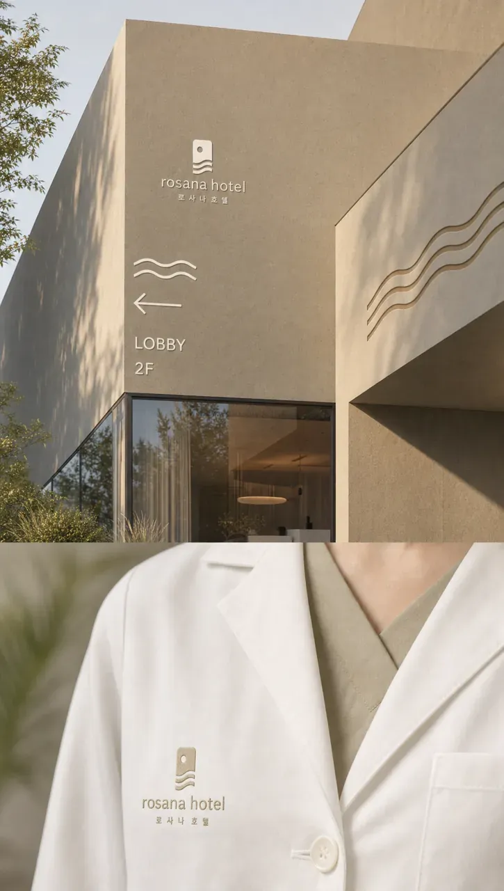 숙박·관광 로고 디자인 — 모던하고 세련된 조합형 숙박·관광 브랜드 로고