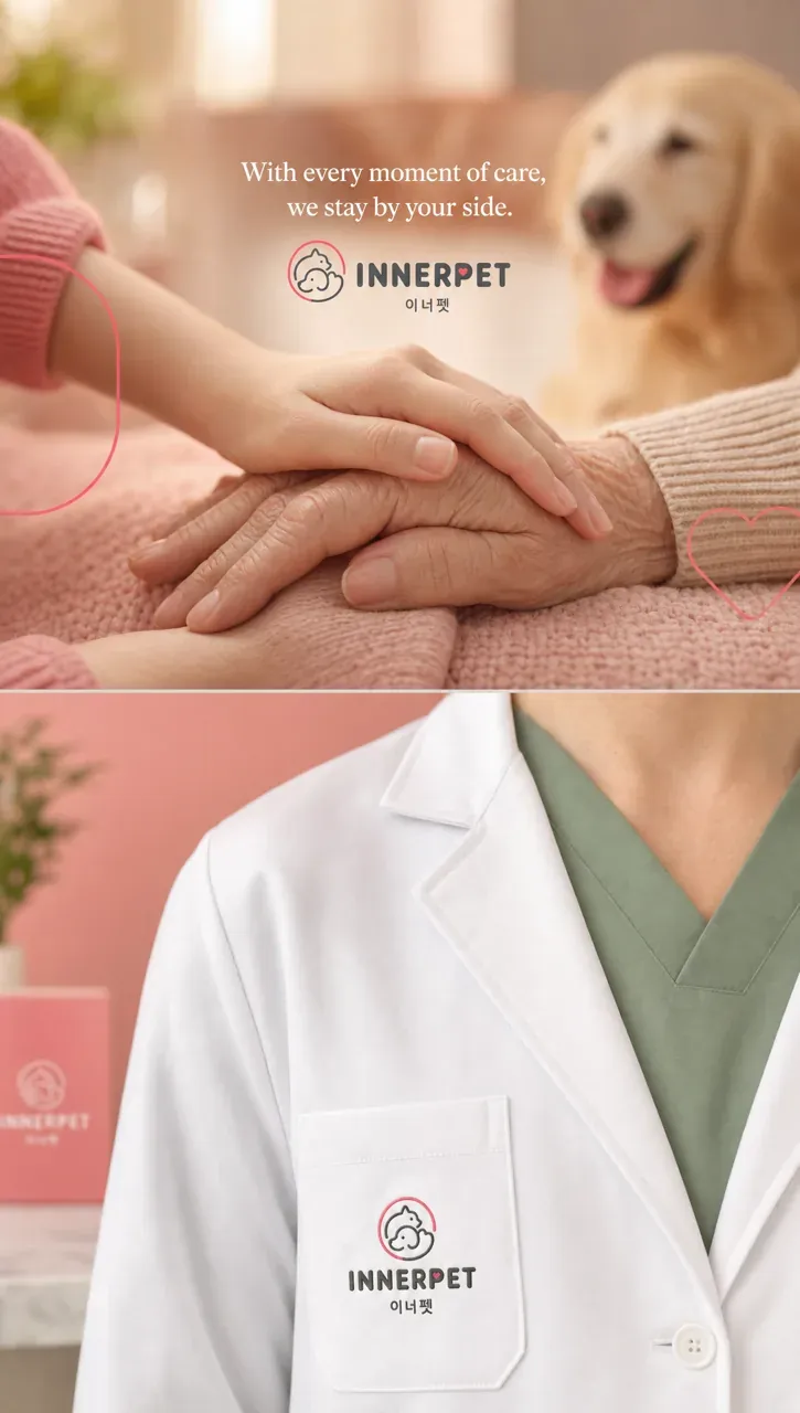 반려동물 로고 디자인 — 따뜻하고 친근한 조합형 반려동물 브랜드 로고
