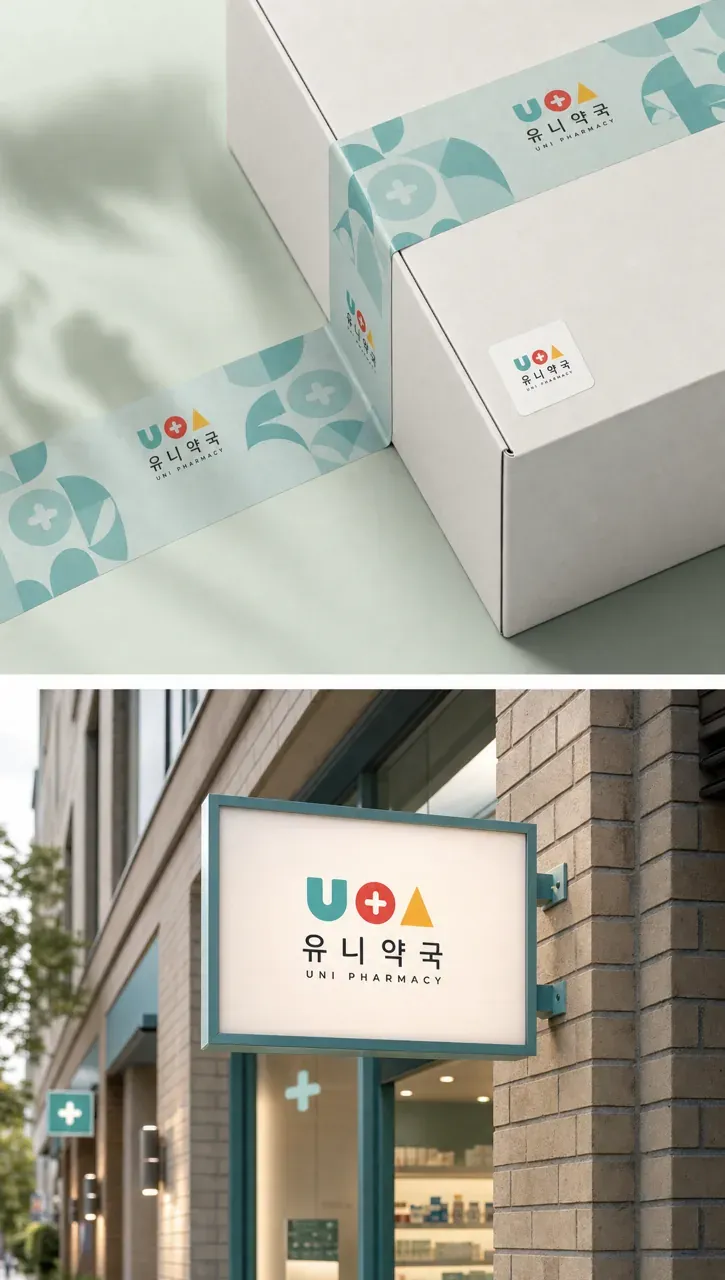 약국·제약 로고 디자인 — 약사 큐레이션의 신뢰를 담은 미니멀 약국 로고
