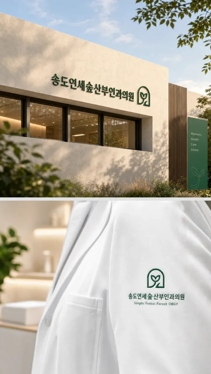병원·의원 로고 디자인 — | 여성의 건강한 삶의 숲 병원 로고