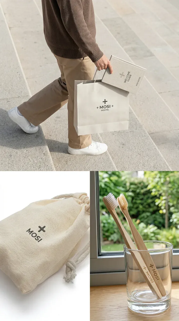 그 외 로고 디자인 — 외국인 여행자가 한눈에 알아보는 편안한 쉼터 브랜드 로고