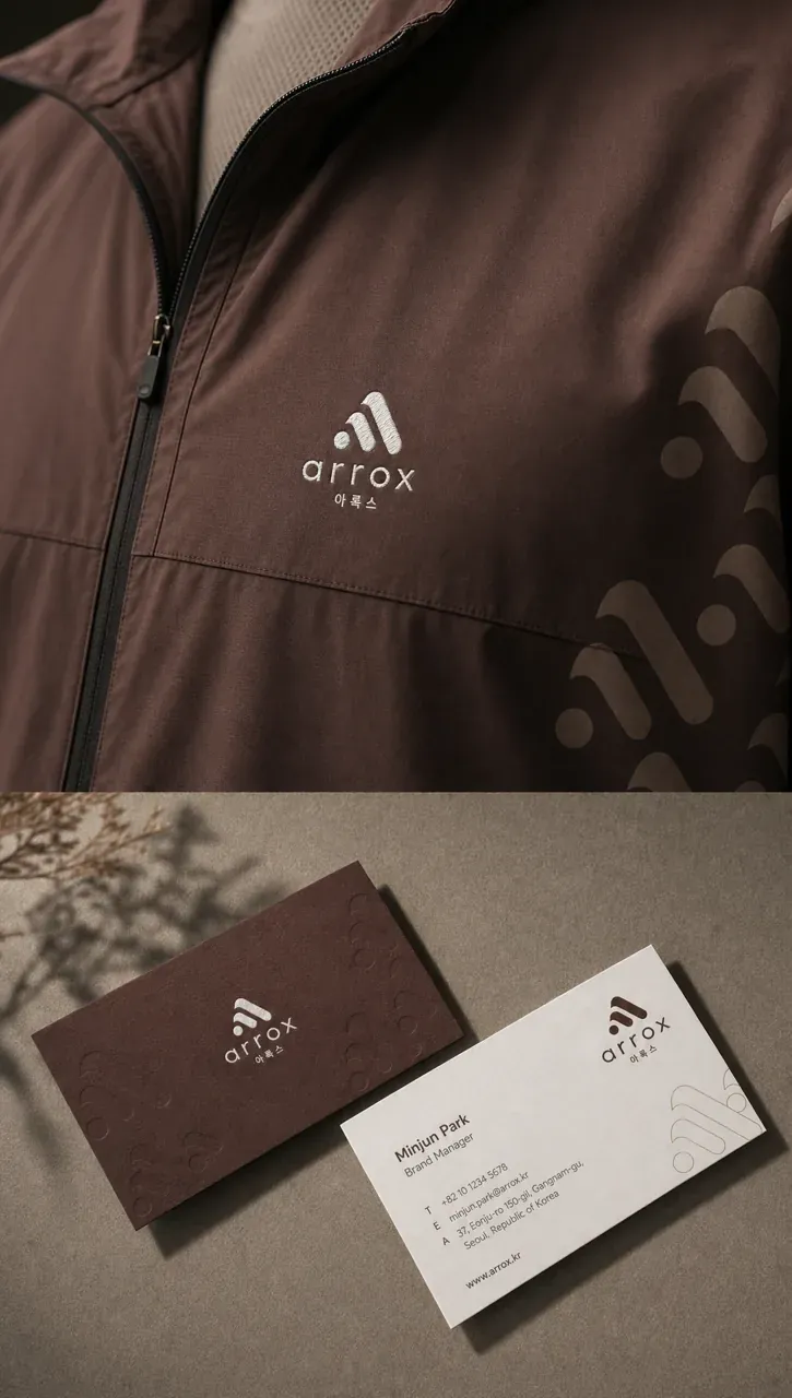 패션·의류 로고 디자인 — 모던하고 세련된 조합형 패션 브랜드 로고