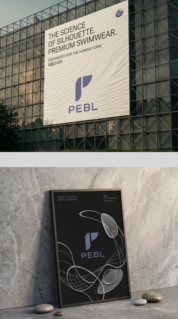 그 외 로고 디자인 — 물속에서도 자신감 있는 실루엣 브랜드 로고