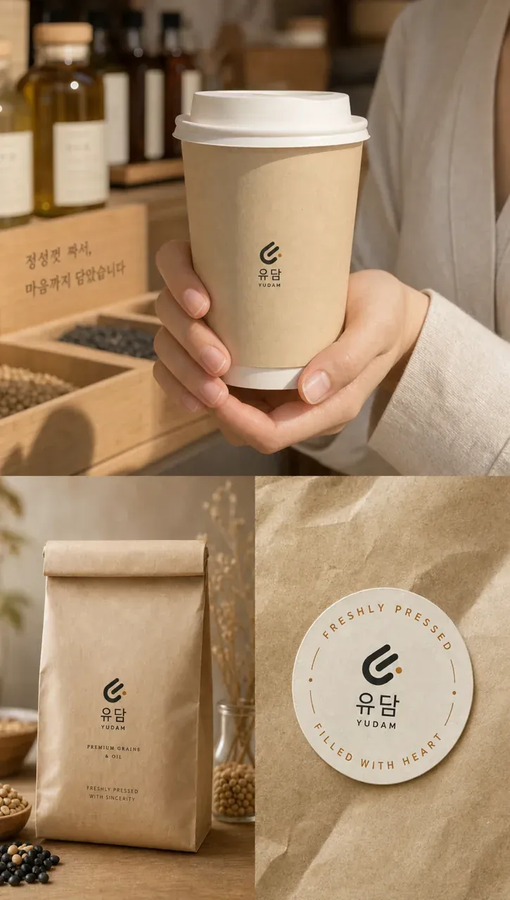 농식품·축산 로고 디자인 — 클래식한 조합형 농식품 브랜드 로고