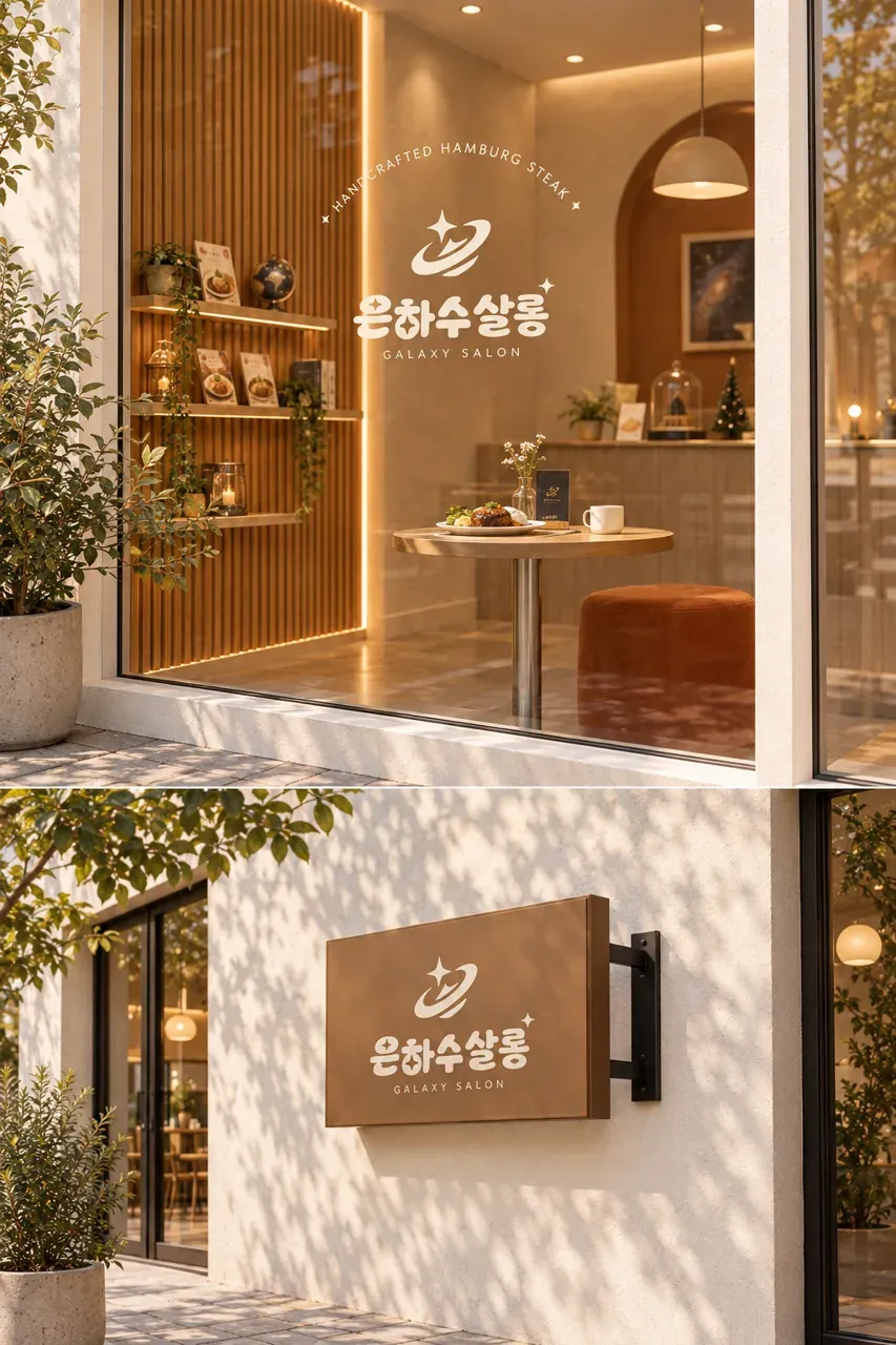 음식점·외식 로고 디자인 — 여행자를 위한 별의 안내 음식점 로고