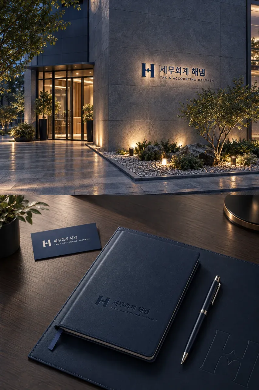 법률·세무·특허 로고 디자인 — 신뢰의 구조 법률사무소 로고
