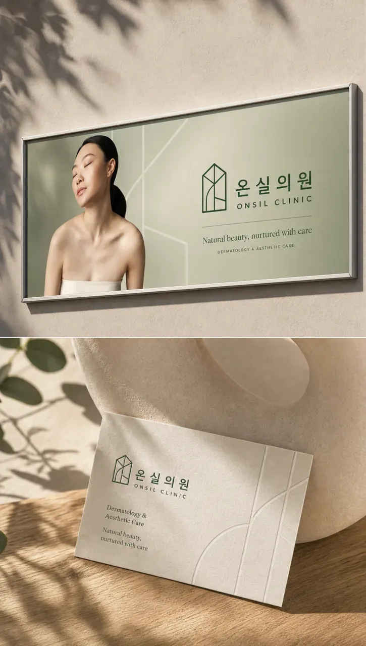 병원·의원 로고 디자인 — 신뢰감 있는 조합형 병원 로고