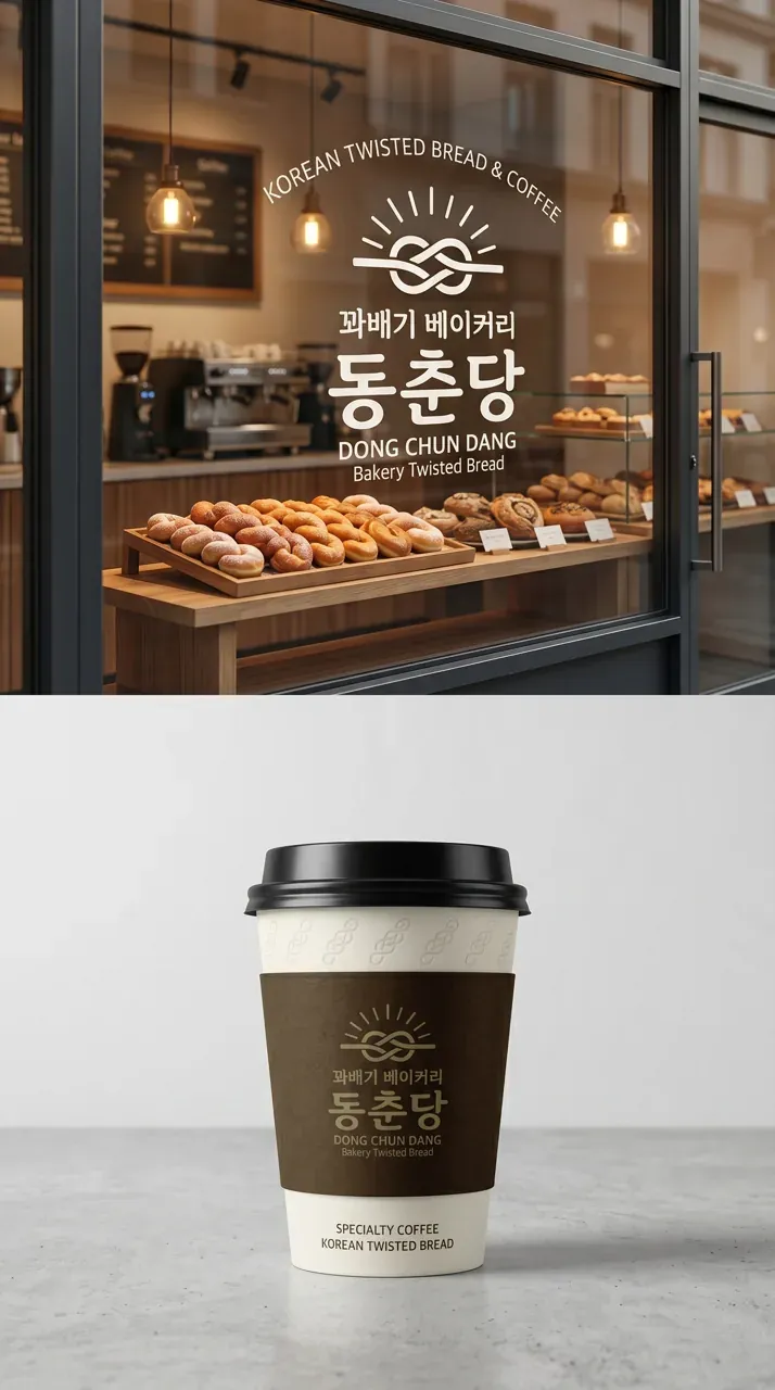 카페·베이커리 로고 디자인 — 미니멀한 카페 로고