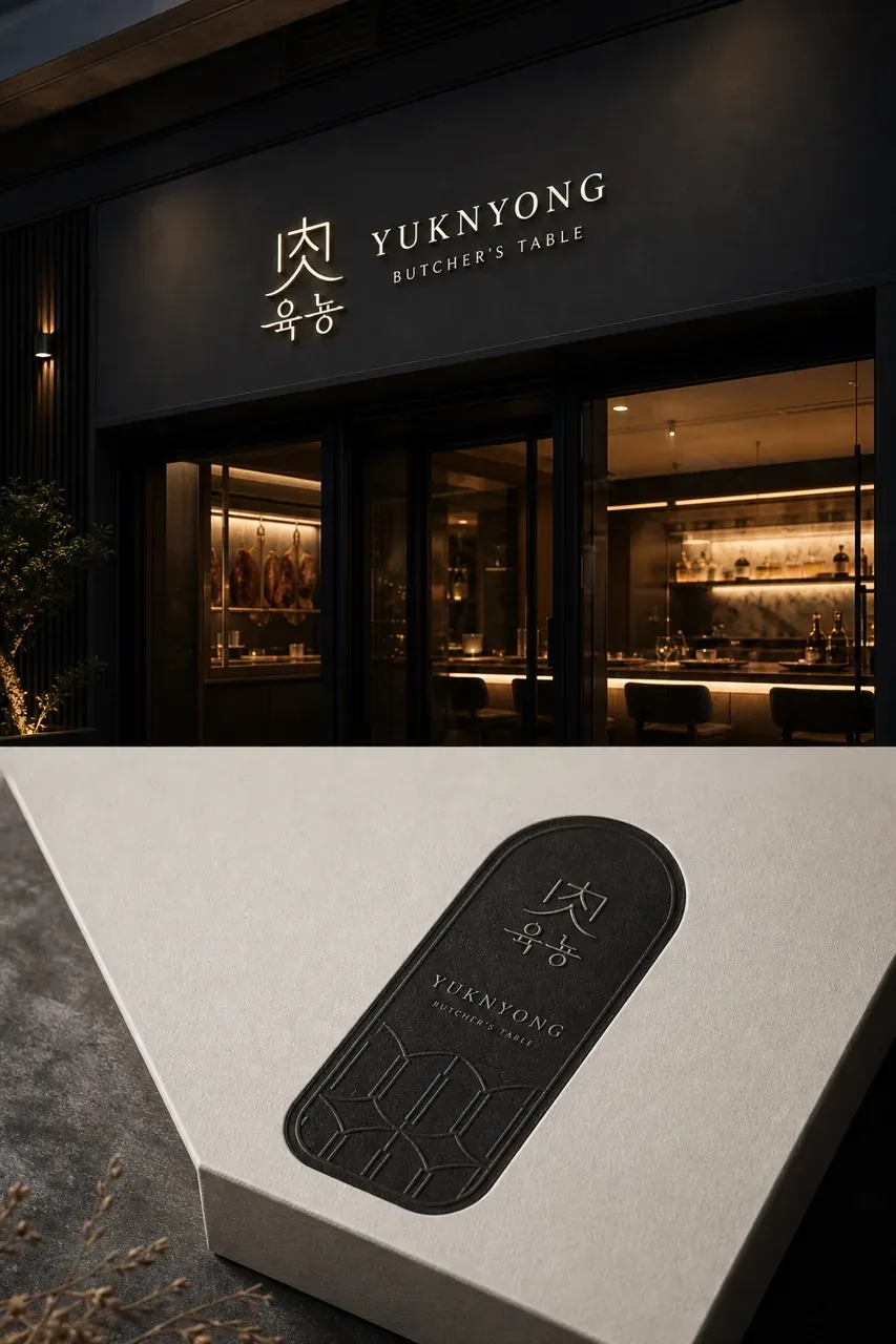 그 외 로고 디자인 — 평범한 돼지고기를 뒤집는 특별한 미식 경험 브랜드 로고