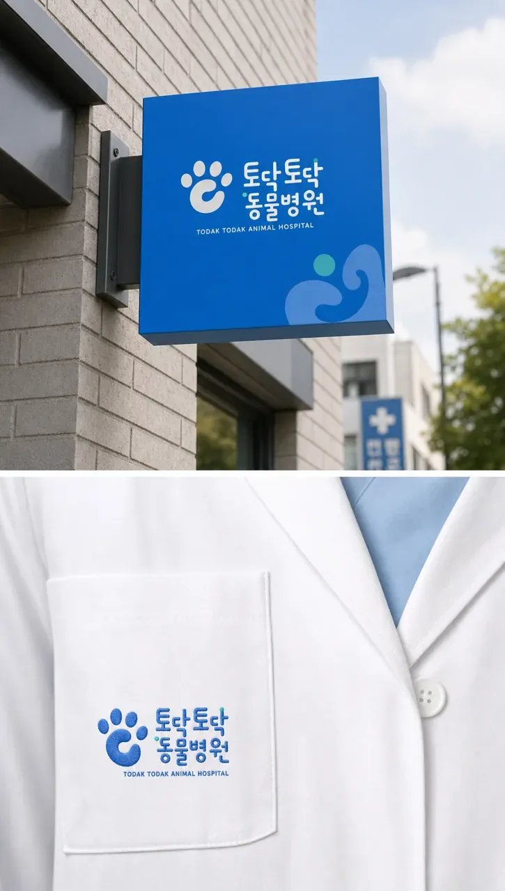 반려동물 로고 디자인 — 손길로 전하는 신뢰 반려동물 브랜드 로고