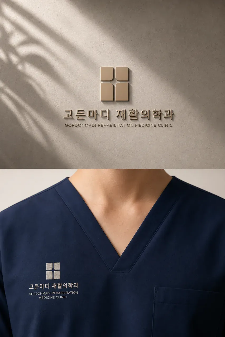 병원·의원 로고 디자인 — 환자가 믿고 맡길 수 있는 든든한 전문성 마디재활 병원 로고