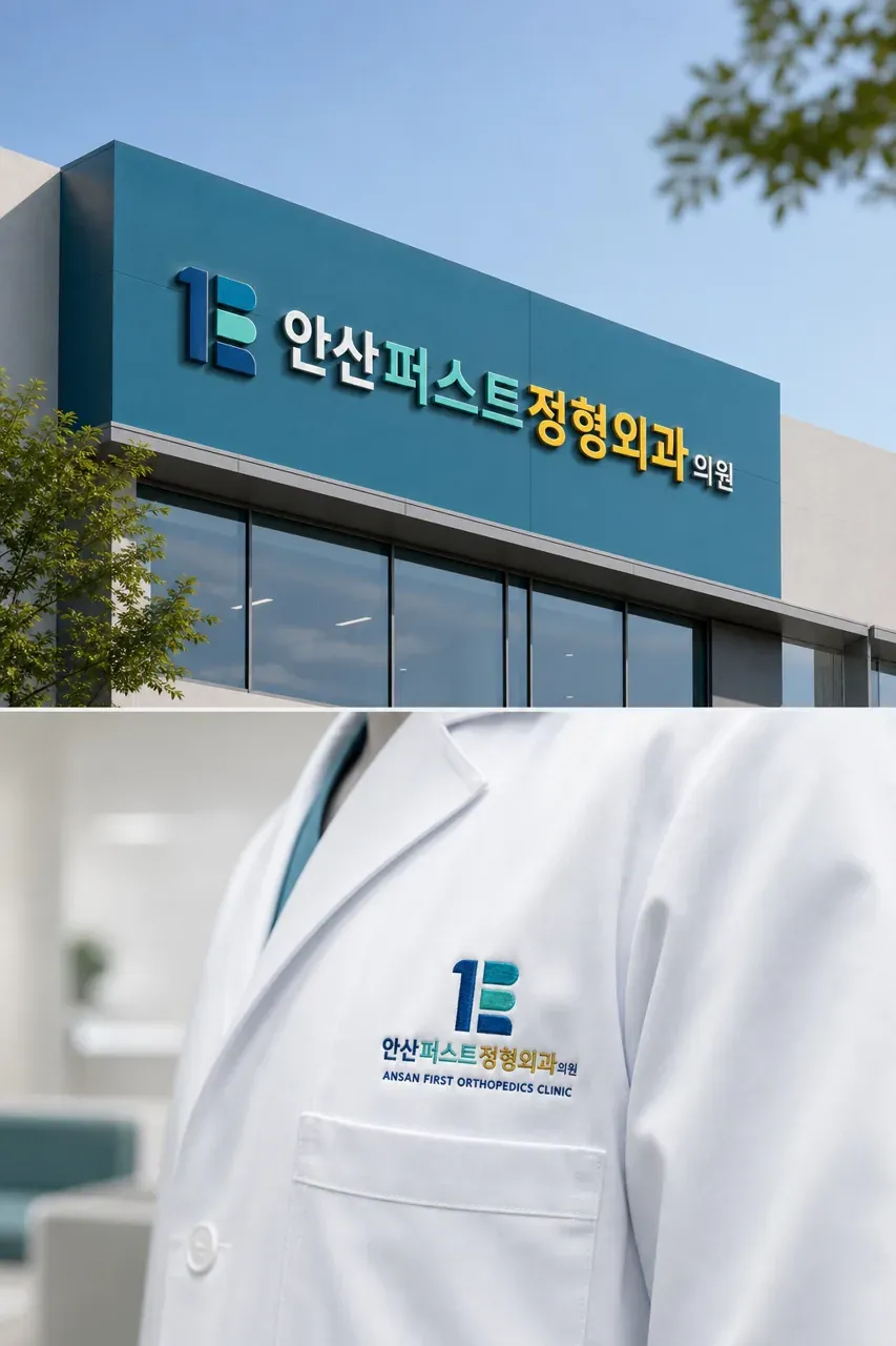병원·의원 로고 디자인 — 신뢰감 있는 조합형 병원 로고