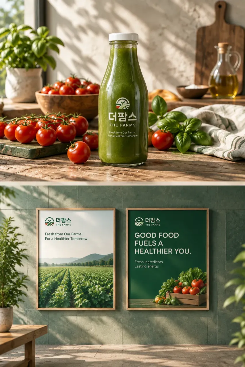 농식품·축산 로고 디자인 — 밭에서 식탁까지의 투명한 신뢰 농식품 브랜드 로고