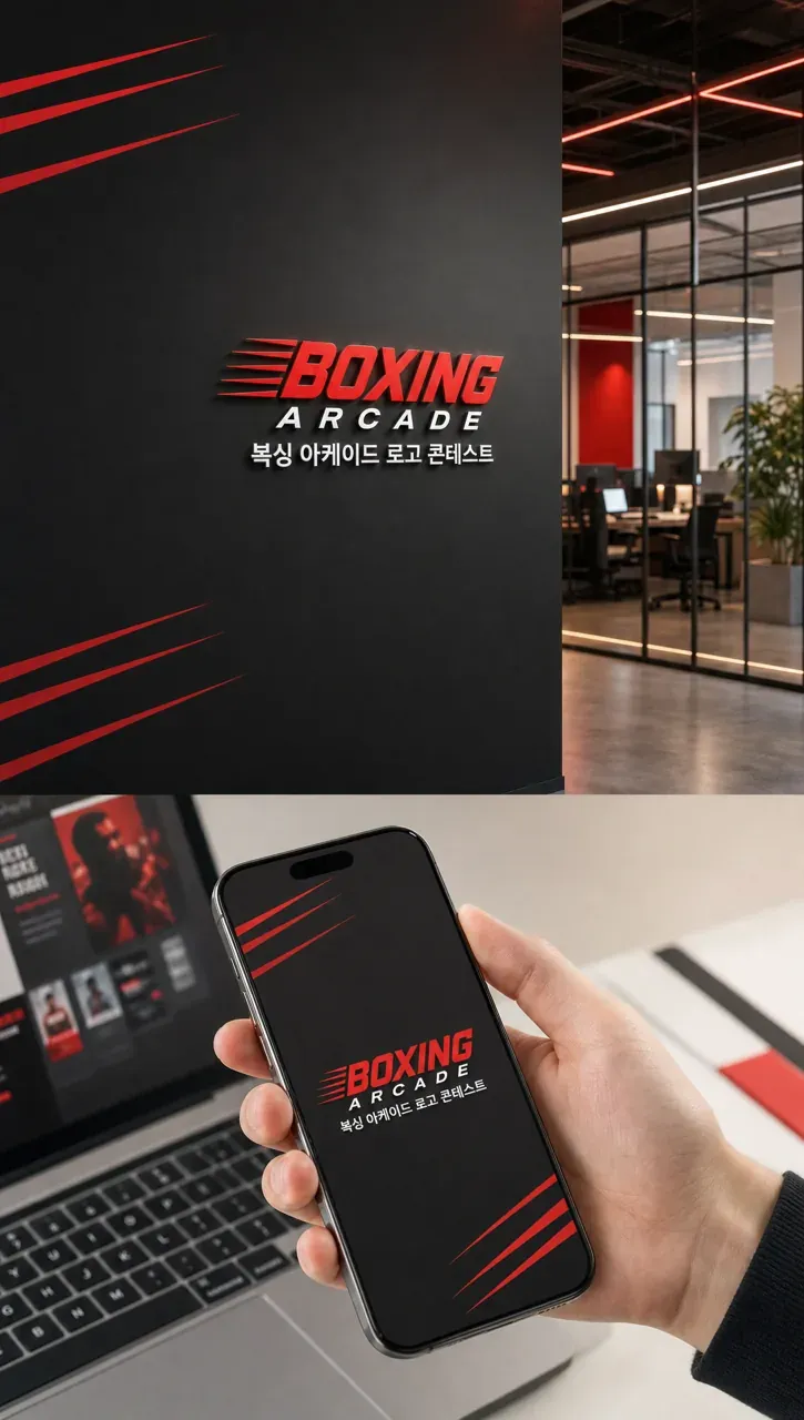 스포츠·피트니스 로고 디자인 — 강렬하고 대담한 조합형 스포츠 브랜드 로고