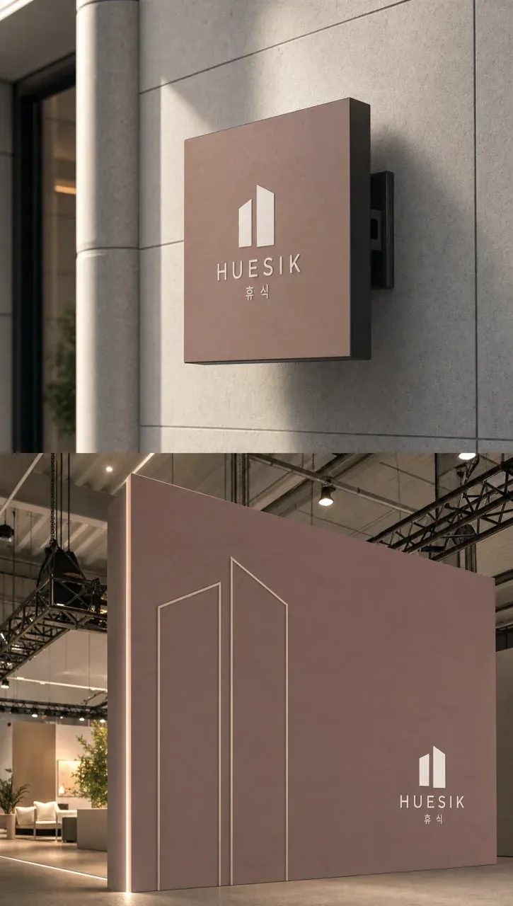 금융·부동산 로고 디자인 — 공간에 깃든 안정감과 편안함의 조화 금융·부동산 기업 로고