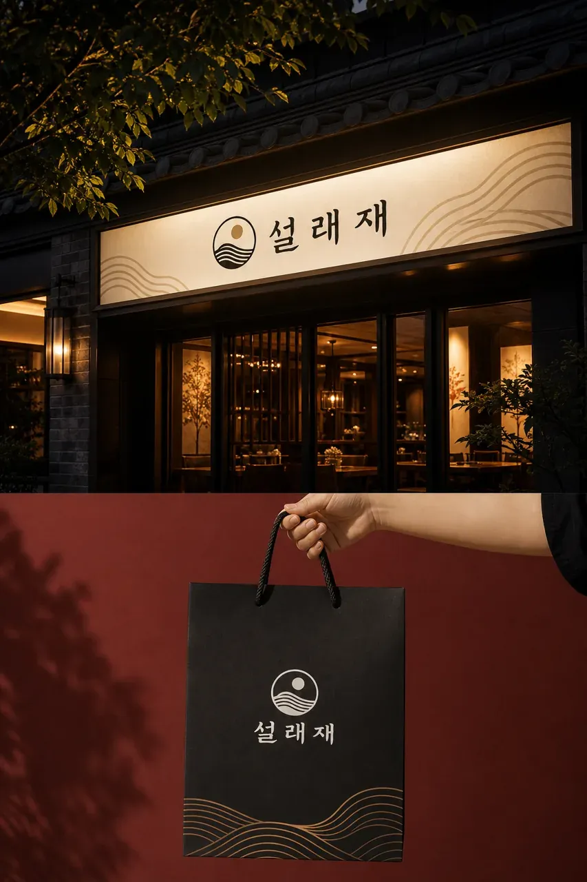음식점·외식 로고 디자인 — 전통 국물의 깊이와 모던한 품격을 담은 한식 음식점 로고