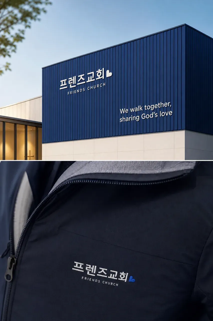 공공·단체 로고 디자인 — 젊은 세대가 편안히 찾아오는 따뜻한 교회 공공·단체 로고