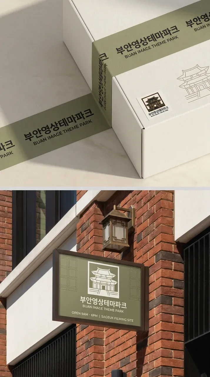 숙박·관광 로고 디자인 — 전통과 현대가 만나는 촬영 명소 숙박·관광 브랜드 로고