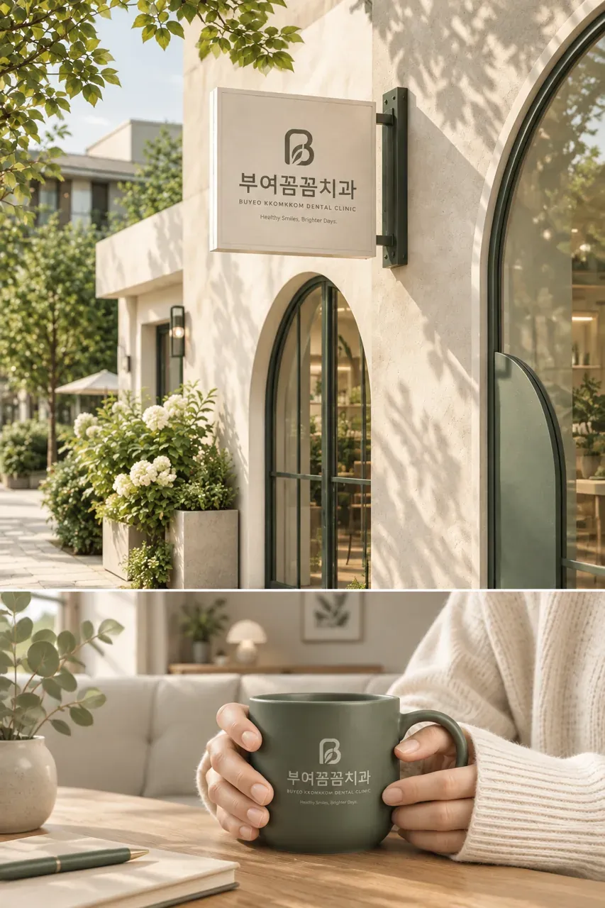 치과 로고 디자인 — 전문성과 따뜻함의 조화 치과 로고