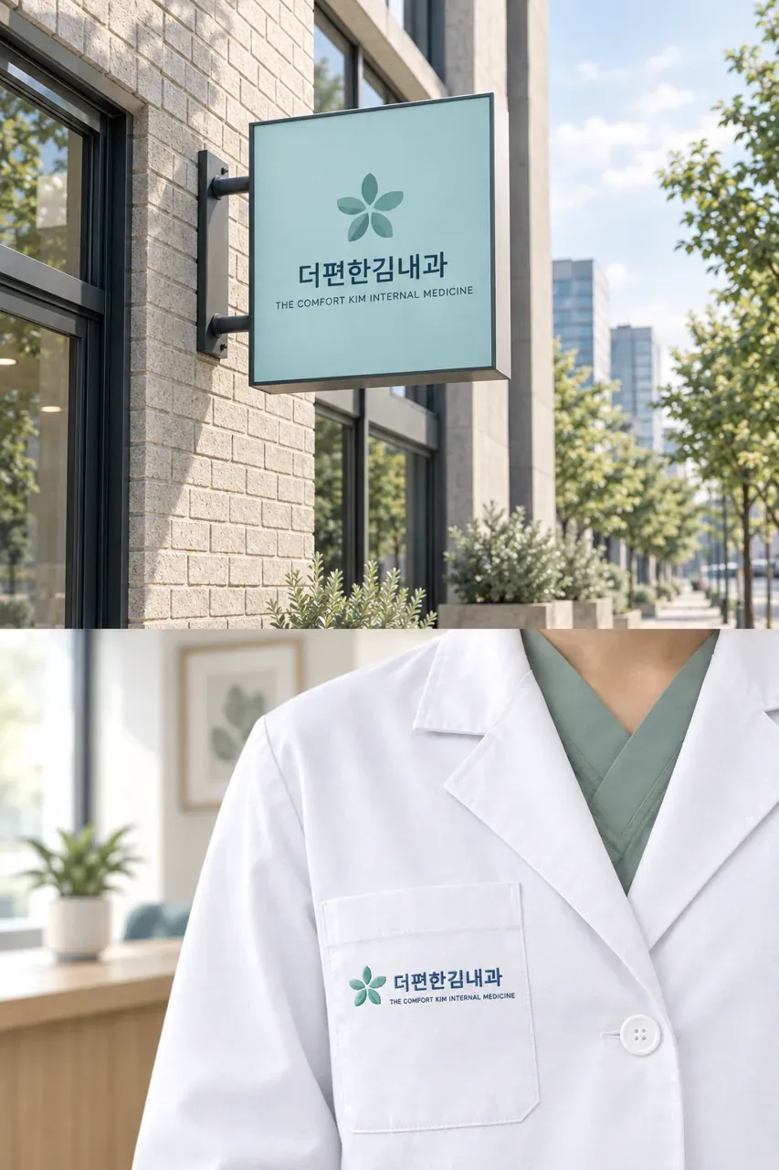 병원·의원 로고 디자인 — 신뢰와 따뜻함의 조합 심볼 병원 로고