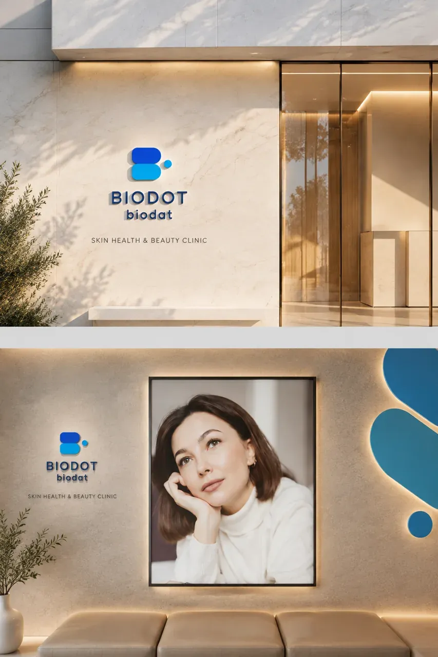 뷰티·미용 로고 디자인 — 모던하고 세련된 조합형 뷰티 브랜드 로고