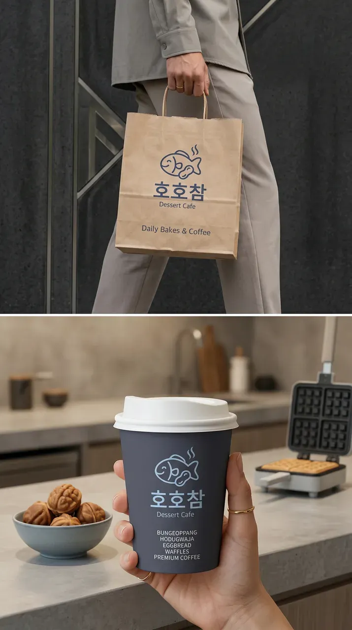 카페·베이커리 로고 디자인 — 미니멀한 카페 로고