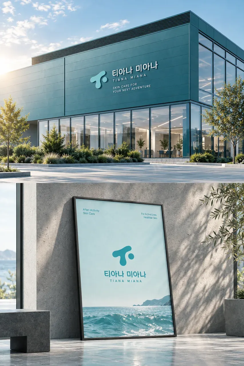 뷰티·미용 로고 디자인 — 모던하고 세련된 조합형 뷰티 브랜드 로고
