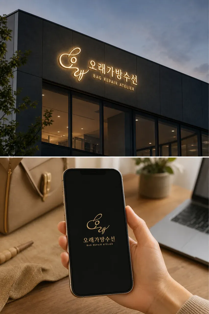 패션·의류 로고 디자인 — 소중한 가방이 다시 새것처럼 패션 브랜드 로고