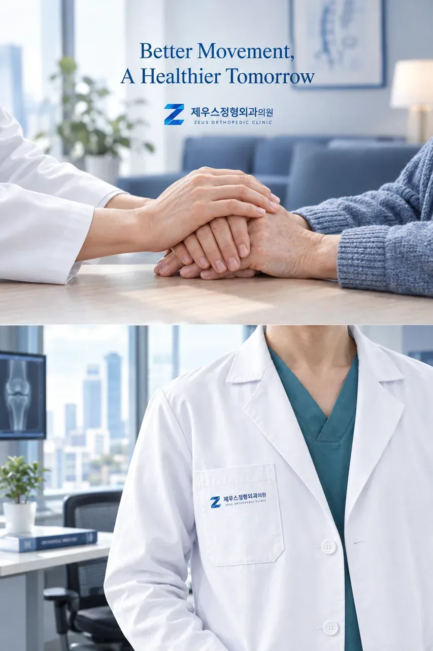 병원·의원 로고 디자인 — 움직임을 지키는 전문성 병원 로고