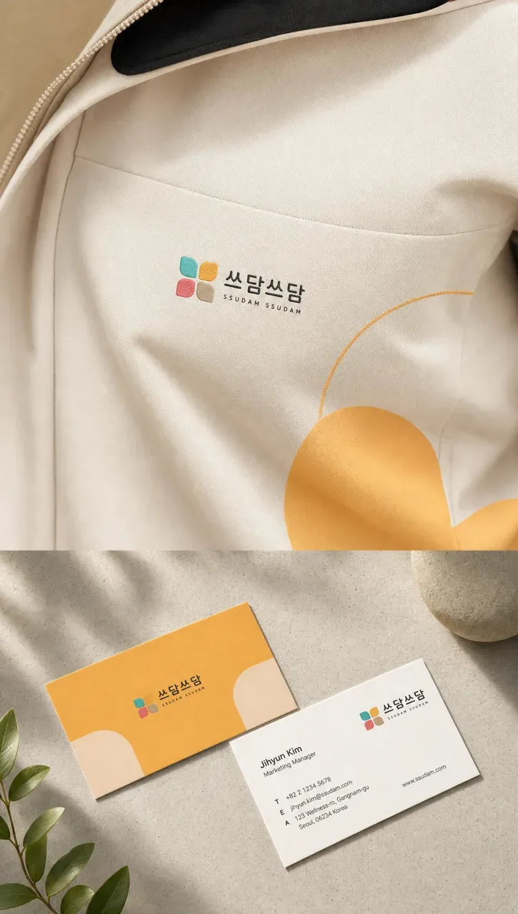 생활·서비스 로고 디자인 — 부드러운 치유의 손길 생활 서비스 브랜드 로고