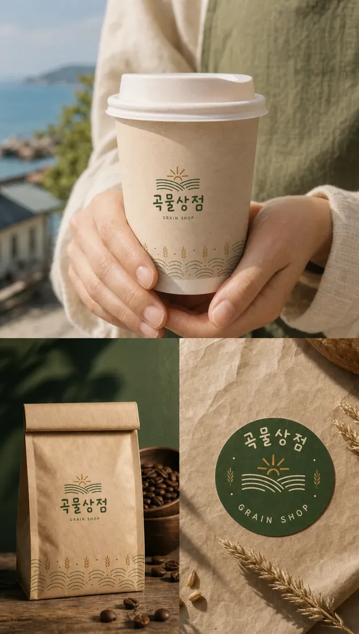 농식품·축산 로고 디자인 — 따뜻하고 친근한 조합형 농식품 브랜드 로고
