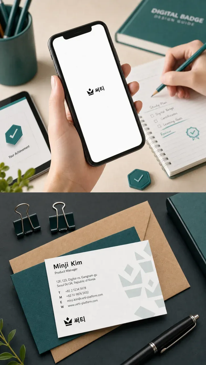 IT·테크 로고 디자인 — 모던하고 세련된 조합형 IT 서비스 로고