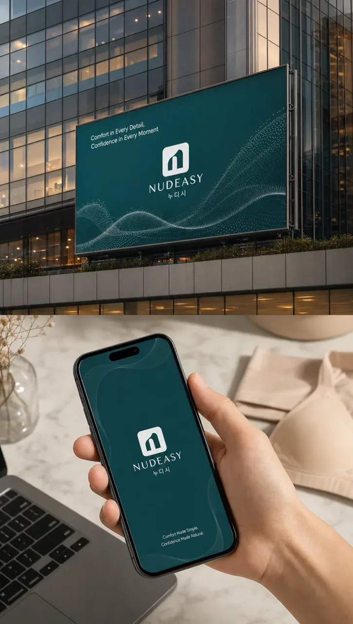 패션·의류 로고 디자인 — 모던하고 세련된 조합형 패션 브랜드 로고