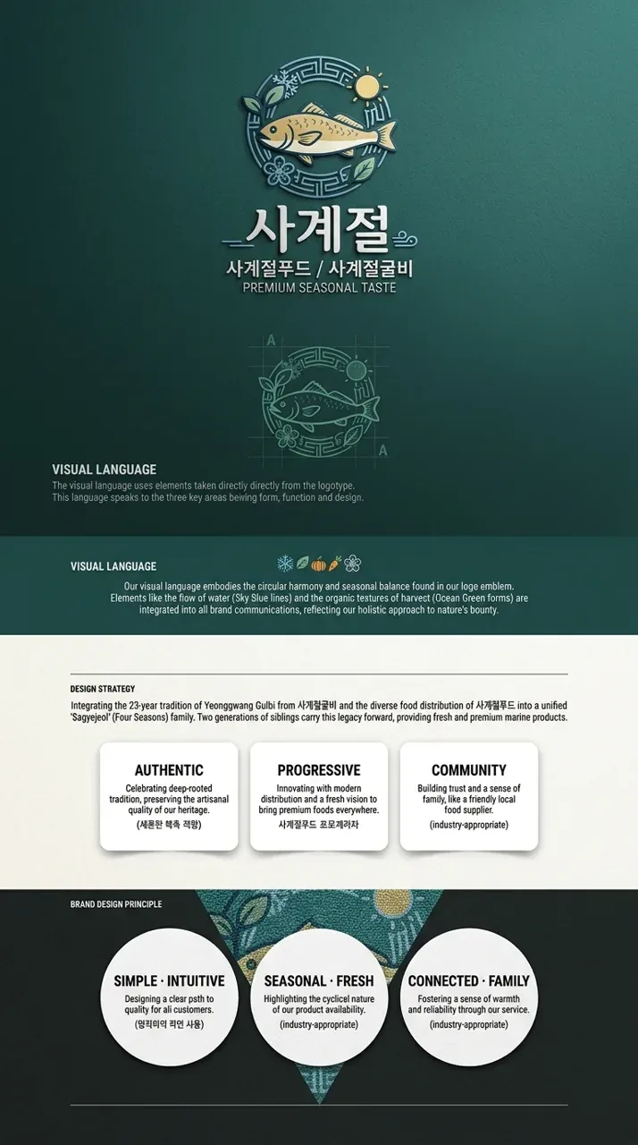 그 외 로고 디자인 — 23년 전통을 이어가는 남매의 신선한 약속 브랜드 로고 적용 예시
