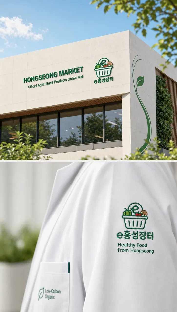 농식품·축산 로고 디자인 — 따뜻하고 친근한 조합형 농식품 브랜드 로고
