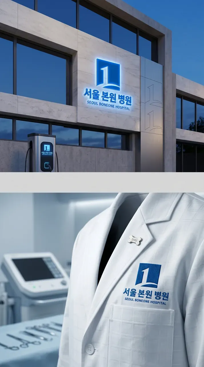 병원·의원 로고 디자인 — 신뢰감 있는 병원 로고