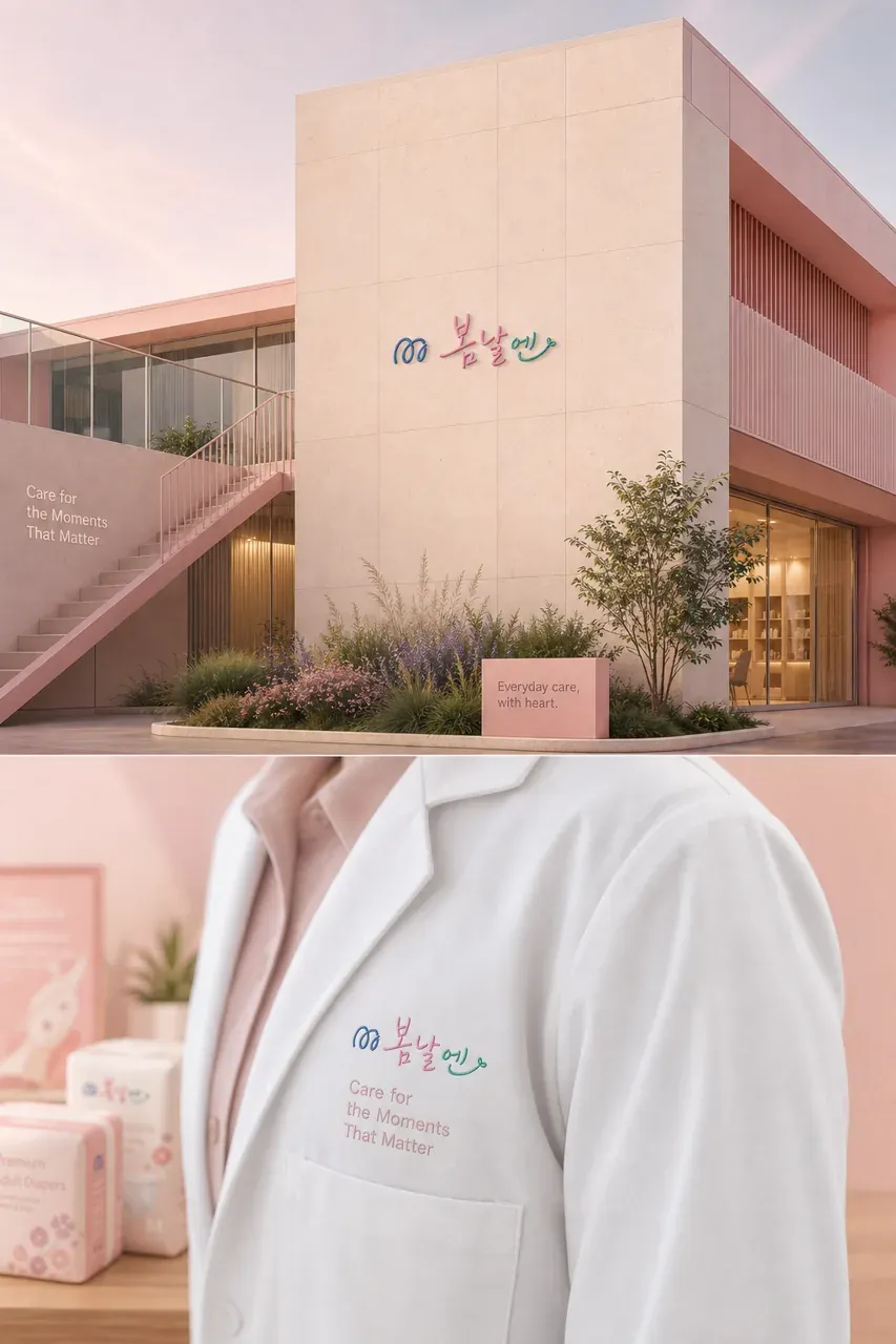 제조·유통 로고 디자인 — 온기의 형태 타이포그래피 제조·유통 기업 로고