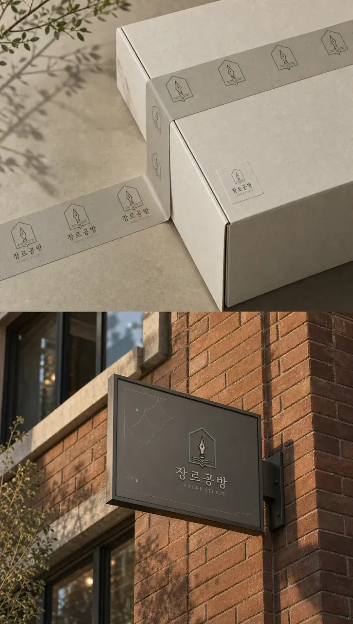 문화·예술·미디어 로고 디자인 — 선으로 그은 창작의 지혜 문화·예술 브랜드 로고