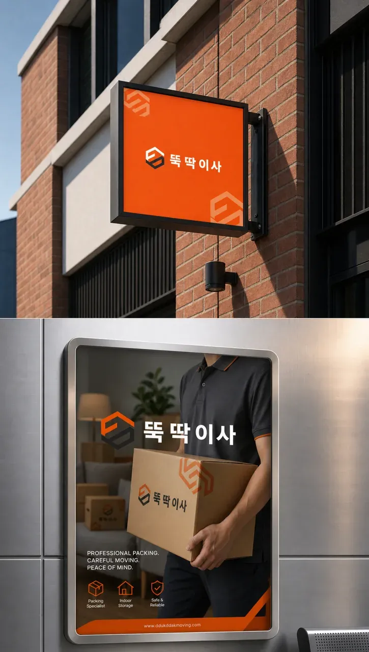 생활·서비스 로고 디자인 — 신속하고 정확한 움직임 생활 서비스 브랜드 로고