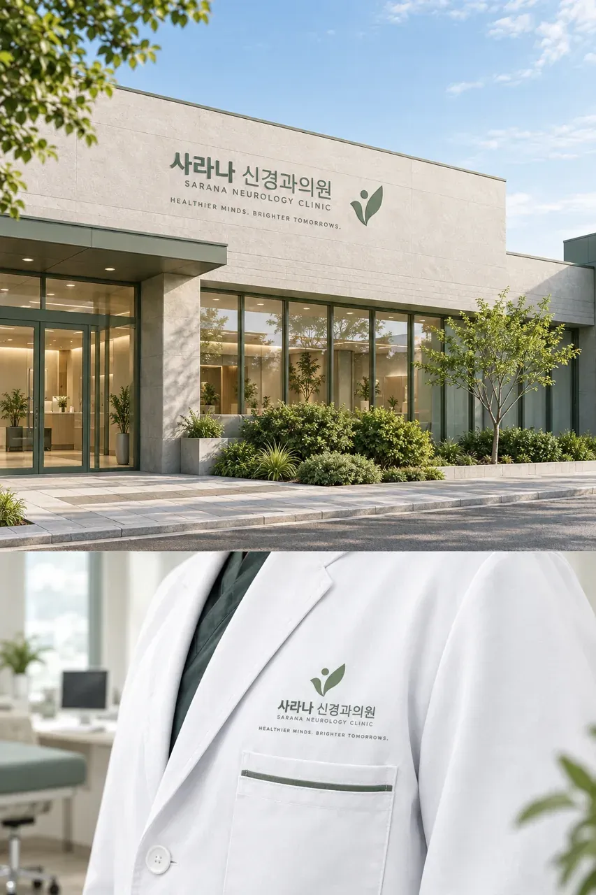 병원·의원 로고 디자인 — 모던하고 세련된 조합형 병원 로고