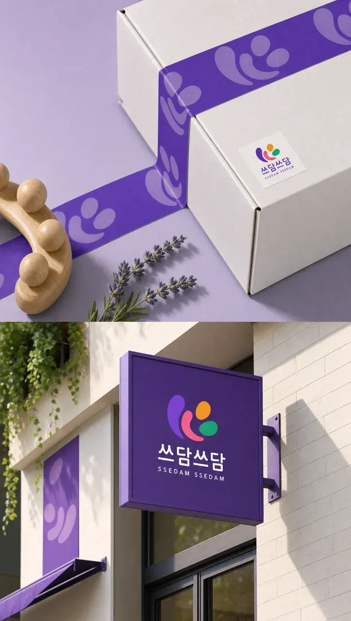 생활·서비스 로고 디자인 — 부드러운 손길 생활 서비스 브랜드 로고