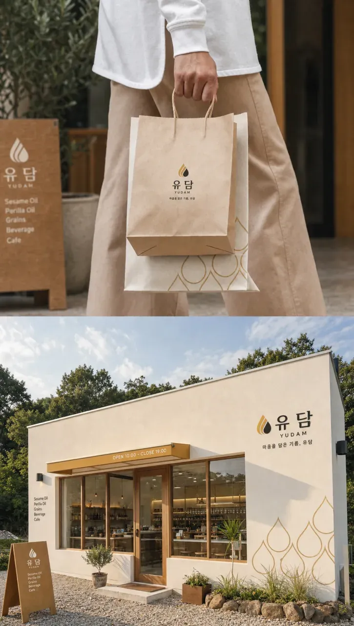 농식품·축산 로고 디자인 — 클래식한 조합형 농식품 브랜드 로고