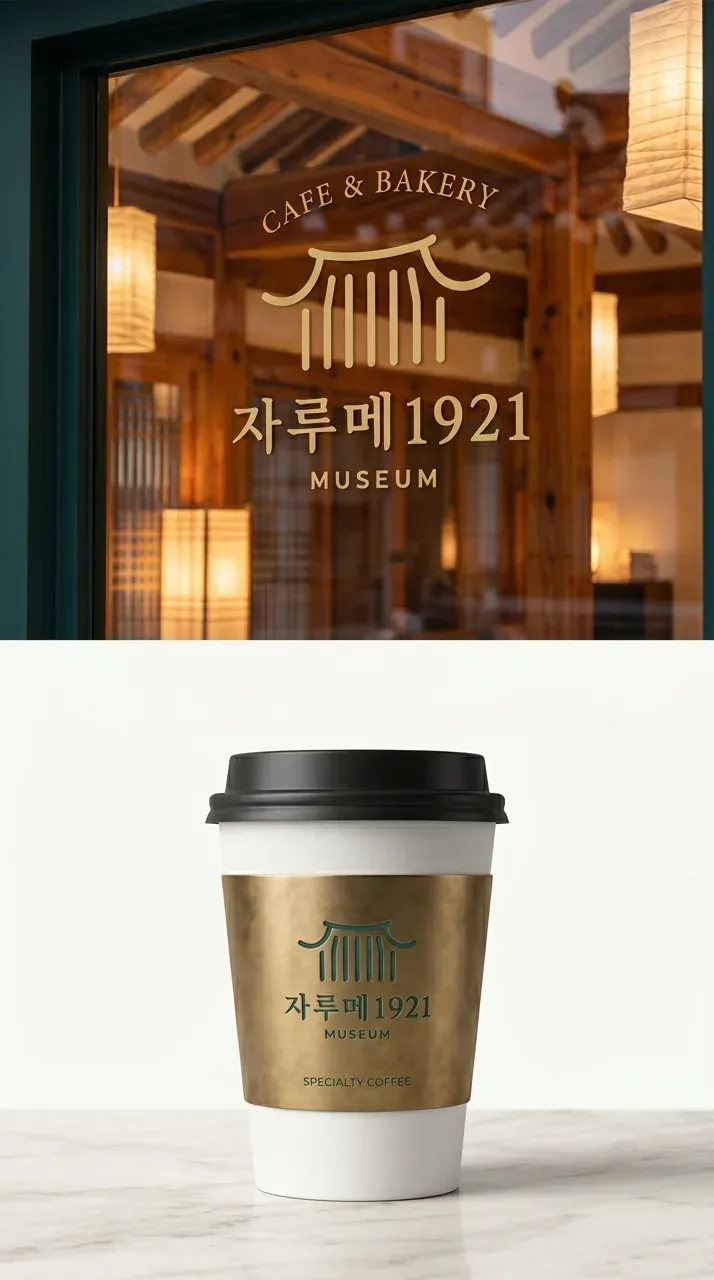 그 외 로고 디자인 — 100년 한옥에서 만나는 특별한 커피 경험 브랜드 로고