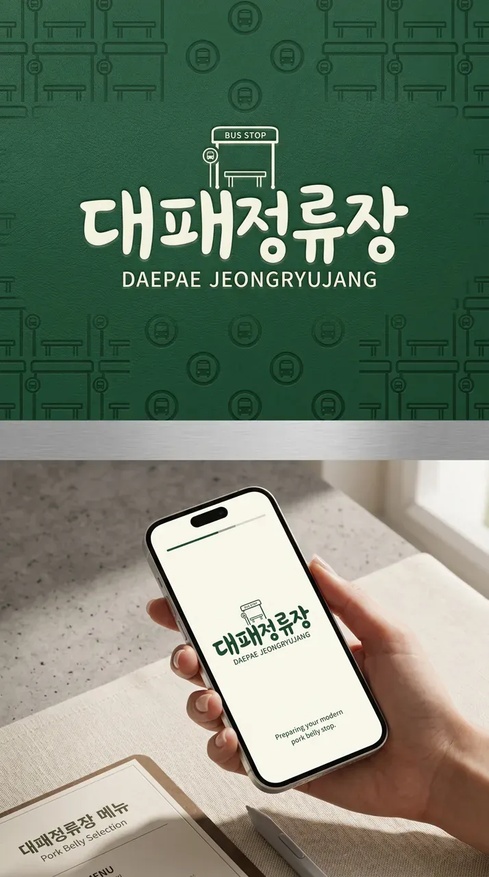 그 외 로고 디자인 — 20대가 찾는 추억 속 그 맛 브랜드 로고 적용 예시