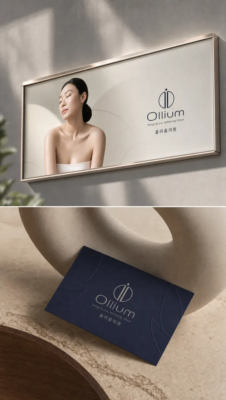 병원·의원 로고 디자인 — AI와 장인의 정밀함이 빚어낸 피부 예술 병원 로고